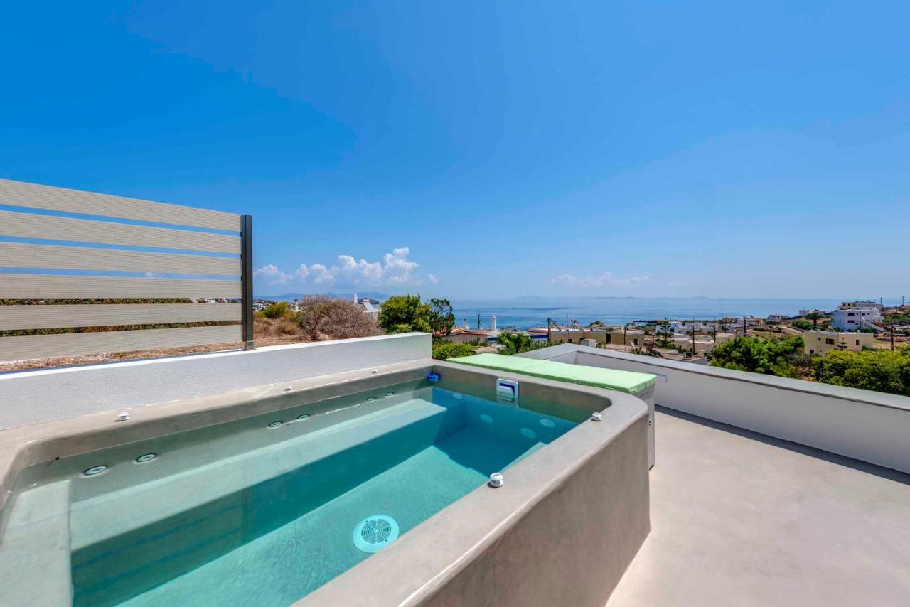 Villa Alba In Syros With Private Jacuzzi Азолимнос Экстерьер фото