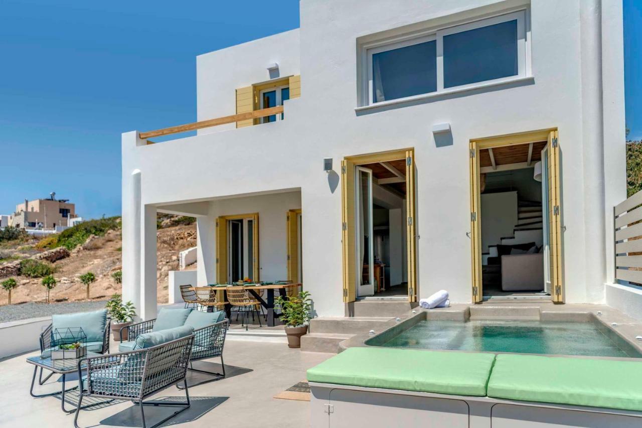 Villa Alba In Syros With Private Jacuzzi Азолимнос Экстерьер фото