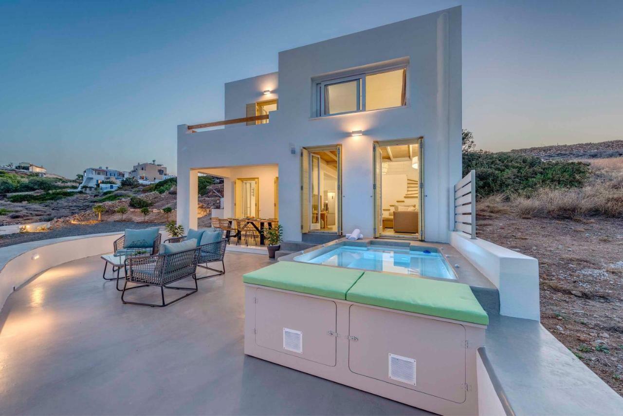 Villa Alba In Syros With Private Jacuzzi Азолимнос Экстерьер фото